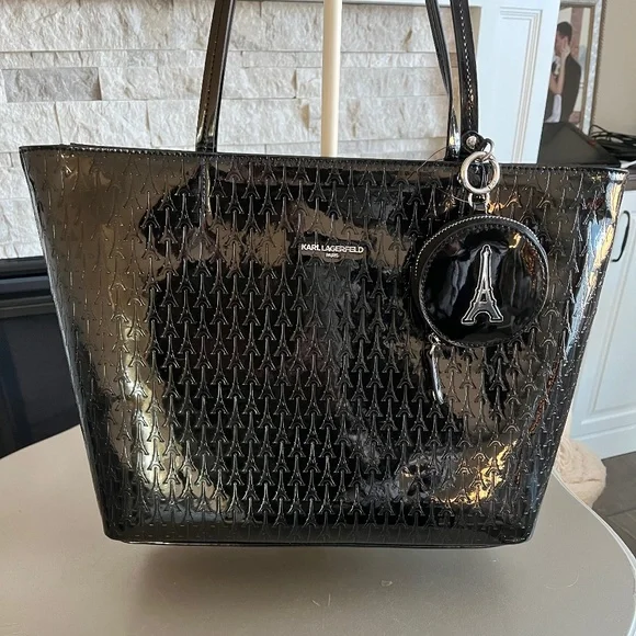 Karl Lagerfeld Tote Paris Patent Leather - Picture 2 of 10